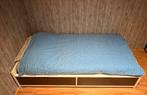 Eenpersoonsbed met lattenbodem en opbergruimte, Ophalen, Gebruikt, 90 cm, Eenpersoons
