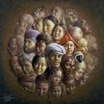 Kunstdruk van museumkwaliteit ‘Gezichten van de wereld’, Verzenden