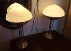 Een stel zeer mooie tafellampen 63 cm hoog en 32 cm doorsnee, Ophalen