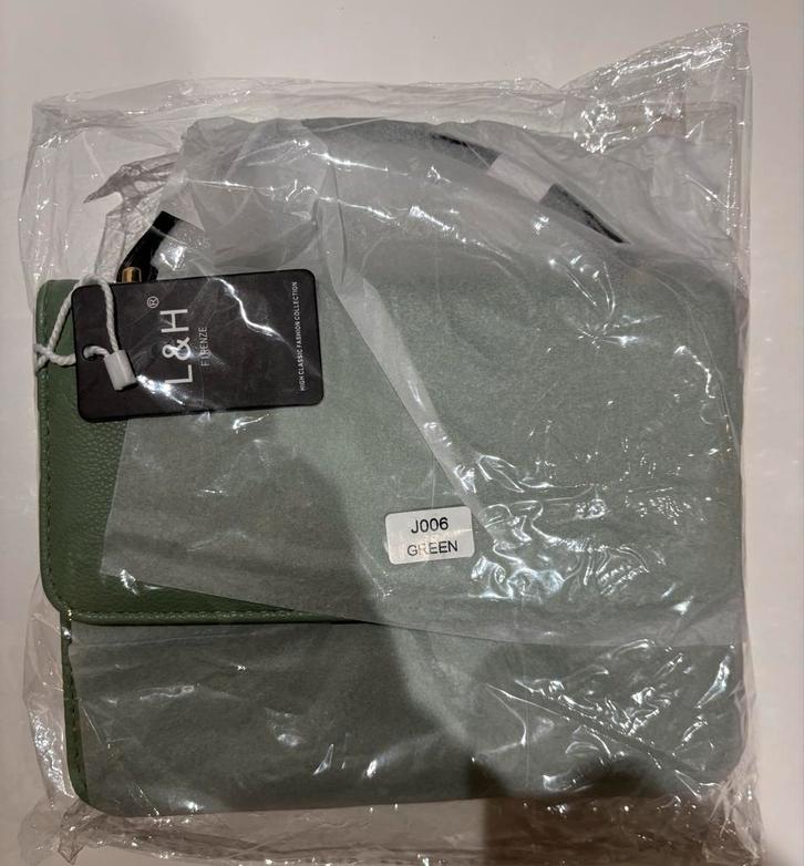 L&H Firenze Mintgroene Handtas nieuw, Sieraden, Tassen en Uiterlijk, Tassen | Damestassen, Nieuw, Handtas, Groen, Ophalen of Verzenden