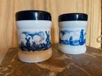 2x Orgineel Opaline Glaspotten, Antiek en Kunst, Ophalen