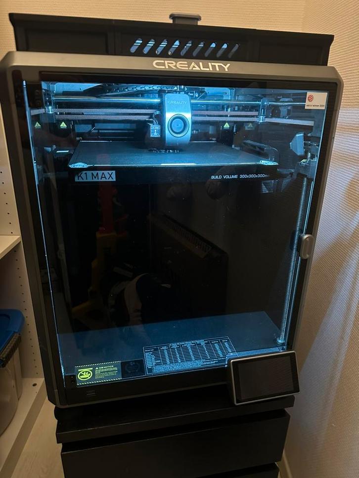 Creality K1 MAX + PEI Textured Plate, Computers en Software, 3D Printers, Zo goed als nieuw, Ophalen