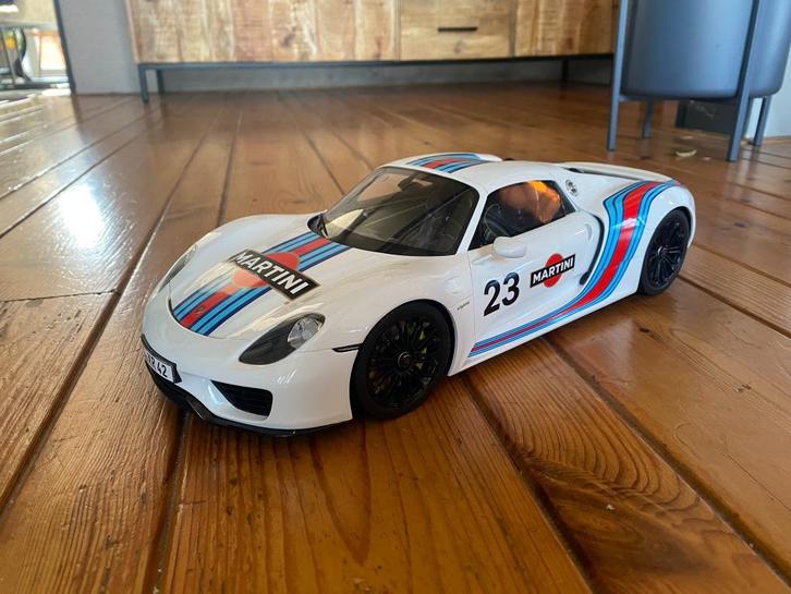 Porsche 918 Martini livery - Z Models - 1:12, Hobby en Vrije tijd, Modelauto's | 1:5 tot 1:12, Gebruikt, Auto, 1:9 t/m 1:12, Ophalen of Verzenden