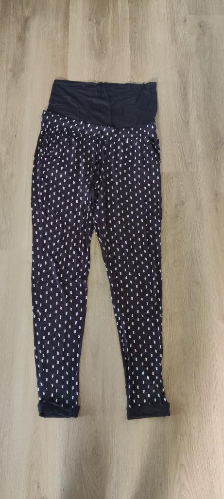 Zwangerschapsbroek zwart print Noppies maat M, Kleding | Dames, Positiekleding, Gedragen, Broek of Spijkerbroek, Maat 38/40 (M)