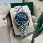 Rolex Datejust 41 | Blue Motif | Fluted | Jubilee, Staal, Polshorloge, Nieuw, Ophalen of Verzenden