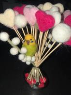 Boeketje met hartjes, bolletjes en vogeltje, Ophalen of Verzenden, Nieuw