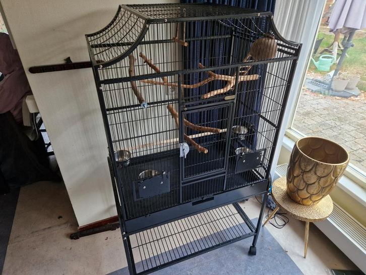 Keddoc Vogelkooi Florida 82x54x155cm, Dieren en Toebehoren, Vogels | Hokken en Kooien, Zo goed als nieuw, Vogelkooi, Metaal, Ophalen