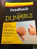 Feedback voor Dummies, Ophalen of Verzenden, Gelezen