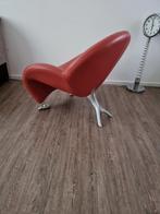 Leolux Papageno, een iconische fauteuil in rood leer, Huis en Inrichting, Fauteuils, Ophalen, Zo goed als nieuw, 75 tot 100 cm