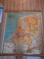School wandkaart jaren 50, Antiek en Kunst, Antiek | Schoolplaten, Ophalen, Aardrijkskunde