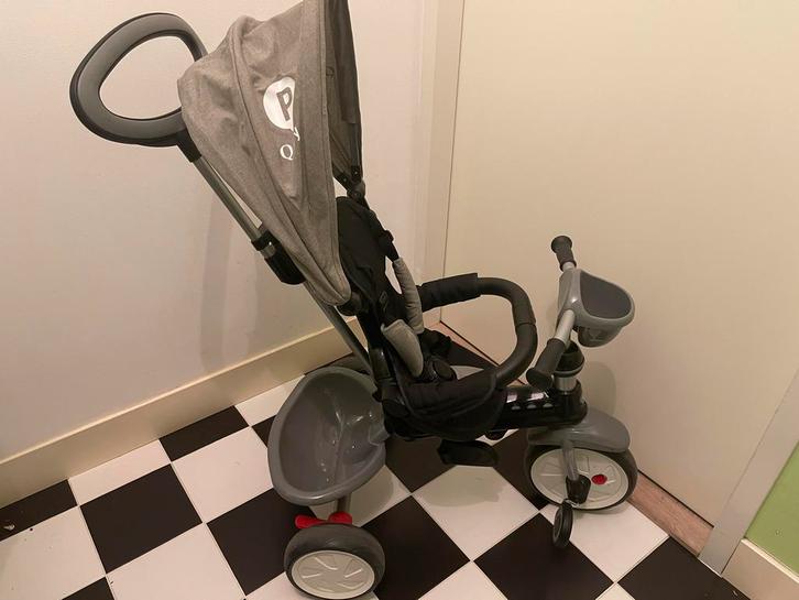 Qplay Driewieler met Duwstang - Topstaat!, Kinderen en Baby's, Speelgoed | Buiten | Voertuigen en Loopfietsen, Zo goed als nieuw