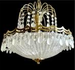 Mid-century hollywood regency lamp, Mid century hollywood regency design vintage, Ophalen of Verzenden, Zo goed als nieuw, Glas