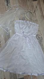 Carnaval kostuum bruidsjurkje maat 38 met sluier, Ophalen of Verzenden, Zo goed als nieuw, Trouwjurk
