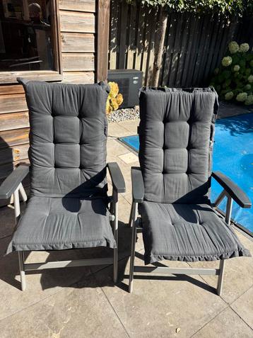 2 Hartman Tuinstoelen + Kussens beschikbaar voor biedingen