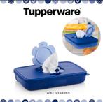 Tupperware tissue box / (Baby)Doekjes box - bakje, Nieuw, Blauw, Ophalen of Verzenden