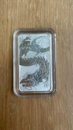 1 ounce zilver dragon rectangular 2023 + gratis capsule, Ophalen of Verzenden, Zilver