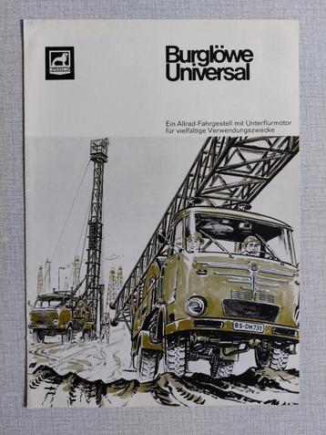 BÜSSING Type BURGLÖWE UNIVERSAL Brochure / Folder beschikbaar voor biedingen