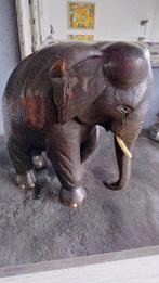 Olifant houtsnijwerk, Antiek en Kunst, Ophalen of Verzenden