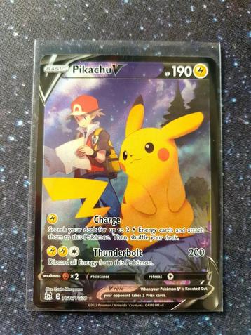 Pokémon kaart Pikachu V #TG16 Lost Origin  beschikbaar voor biedingen