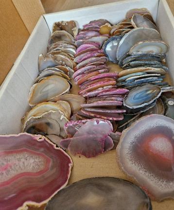 181 stuks agaatschijven * e beschikbaar voor biedingen