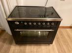 Prachtig 90cm keramisch Boretti fornuis, 5 zones - Antraciet, Witgoed en Apparatuur, Kookplaten, Keramisch, Ophalen of Verzenden