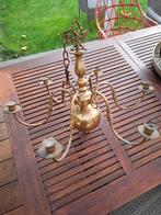 Kroonluchter antiek messing, Ophalen, Gebruikt