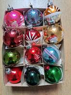 Oude vintage kerstballen gekleurd, Ophalen of Verzenden, Zo goed als nieuw