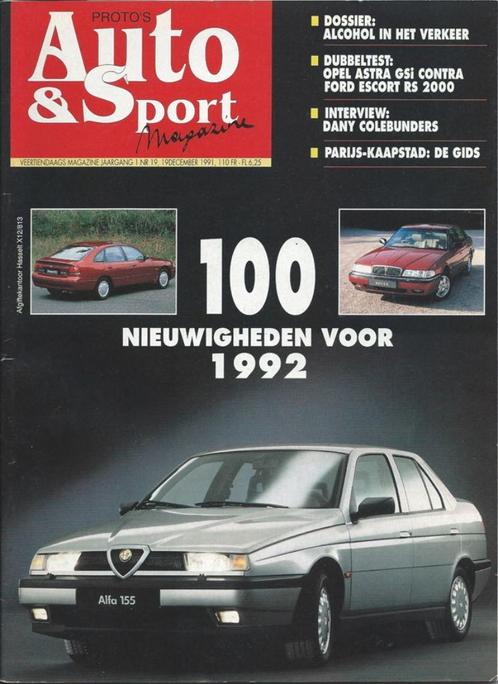 Auto & Sport 19 1991 : Opel Astra GSi 16V - Ford Escort RS, Boeken, Auto's | Folders en Tijdschriften, Zo goed als nieuw, Algemeen