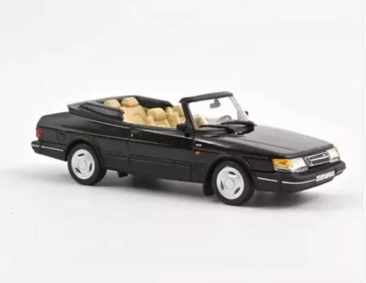 Saab 900 Turbo cabrio '92 zwart schaal 1:43 NOREV Ref 810045, Hobby en Vrije tijd, Modelauto's | 1:43, Nieuw, Auto, Norev, Verzenden