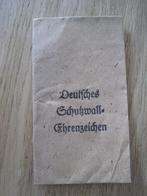 deutsches schutzwall-ehrenzeichen zakje, Ophalen of Verzenden, Landmacht, Duitsland, Embleem of Badge