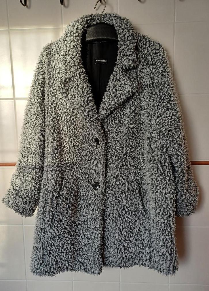 SAMOON halflange DAMESJAS fun-for-sheep, maat 46, Kleding | Dames, Jassen | Winter, Gedragen, Maat 46/48 (XL) of groter, Overige kleuren