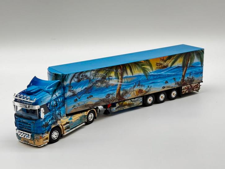 TEKNO SCANIA R MM TRANSPORT, Hobby en Vrije tijd, Modelauto's | 1:50, Nieuw, Bus of Vrachtwagen, Tekno, Ophalen of Verzenden