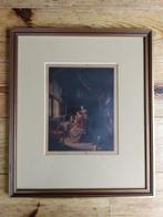 'Schilderij' met prent van Gerard Dou (1613-1675) GRATIS kaa, Ophalen of Verzenden