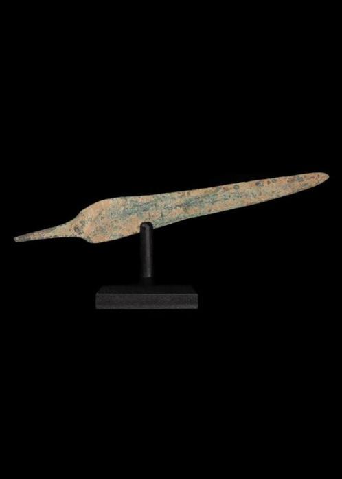 Bronstijd Bronze Lancetvormig Speerpunt, Antiek en Kunst, Antiek | Koper en Brons, Brons, Ophalen of Verzenden