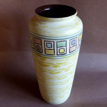Jasba Form + Farbe 127/29 vintage vaas West-Germany geel beschikbaar voor biedingen