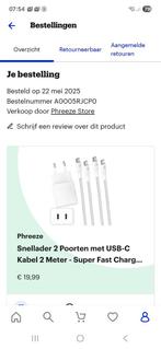 Snelkabels - USB-C bijna gratis, Ophalen, Gebruikt, Overige merken
