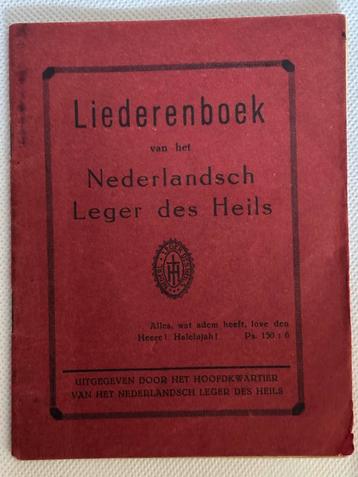 Oud Liederenboek Nederlandsch Leger des Heils ca. 1930 beschikbaar voor biedingen