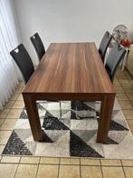 Eet-Tafel met 4 stoelen 180x90cm, Huis en Inrichting, Tafels | Eettafels, Ophalen, Gebruikt, Rechthoekig, 50 tot 100 cm