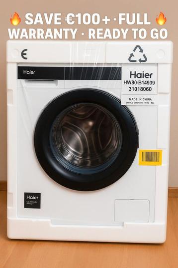 NEW HAIER WASHING MACHINE – SEALED + 2 YEAR WARRANTY / BRAND beschikbaar voor biedingen
