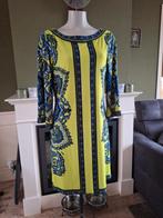 Hale Bob lime kleurige blauw zwarte jurk M 38 gratis verz, Maat 38/40 (M), Verzenden, Zo goed als nieuw, Knielengte