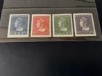 Koningin Whilhelmina Konijnenburg nvph 346- 349 pf., Postzegels en Munten, Ophalen of Verzenden, Postfris