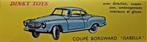 BORGWARD COUPE ISABELLA DINKY TOYS 1:43, Ophalen of Verzenden, Nieuw, Auto, Dinky Toys
