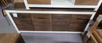 Hoog Dressoir wit met bruin, Ophalen, Nieuw
