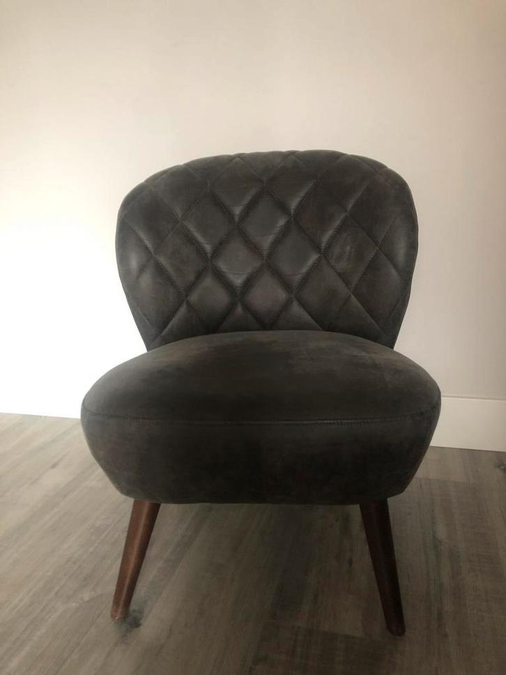 Fauteuil taupe, Huis en Inrichting, Fauteuils, Zo goed als nieuw, 50 tot 75 cm, 75 tot 100 cm, Ophalen