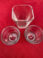 Bloempotten/-vazen - glas, Overige materialen, Ophalen of Verzenden, Overige vormen, Minder dan 40 cm