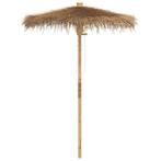NIEUW | Parasol Tiki met klamboe 150 cm bamboe! GRTS BEZORGD, Verzenden, Nieuw, Minder dan 1 meter, Stokparasol