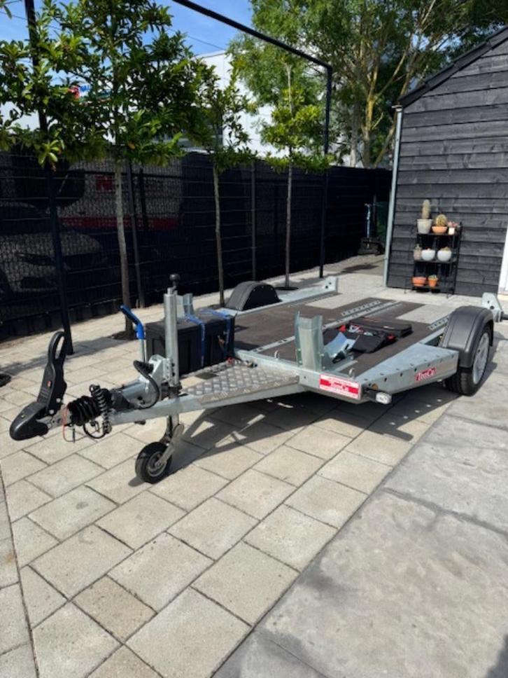 Motor trailer uniek!, Auto diversen, Aanhangers en Bagagewagens, Zo goed als nieuw, Ophalen