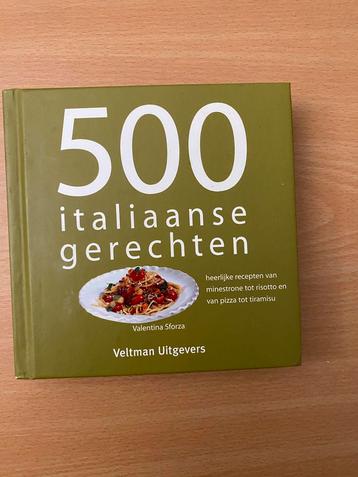 500 Italiaanse Recepten - Kookboek beschikbaar voor biedingen