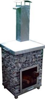 Showroom Tuinhaard Jessica Natuursteen/metaal, Tuin en Terras, Tuinhaarden, Ophalen