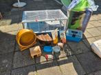 Hamsterkooi ferplast incl toebehoren 77x47,5x37,5 verblijf, Kooi, Minder dan 75 cm, Zo goed als nieuw, Hamster